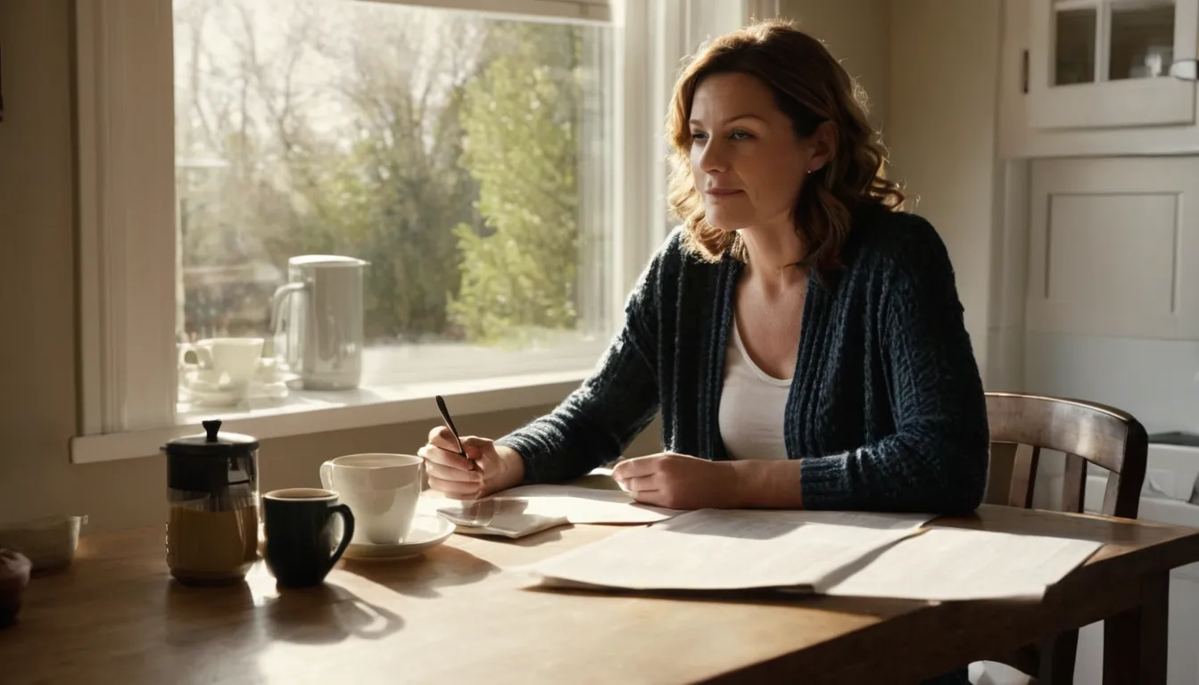 A homeowner reading a written pest control estimate at a kitchen table